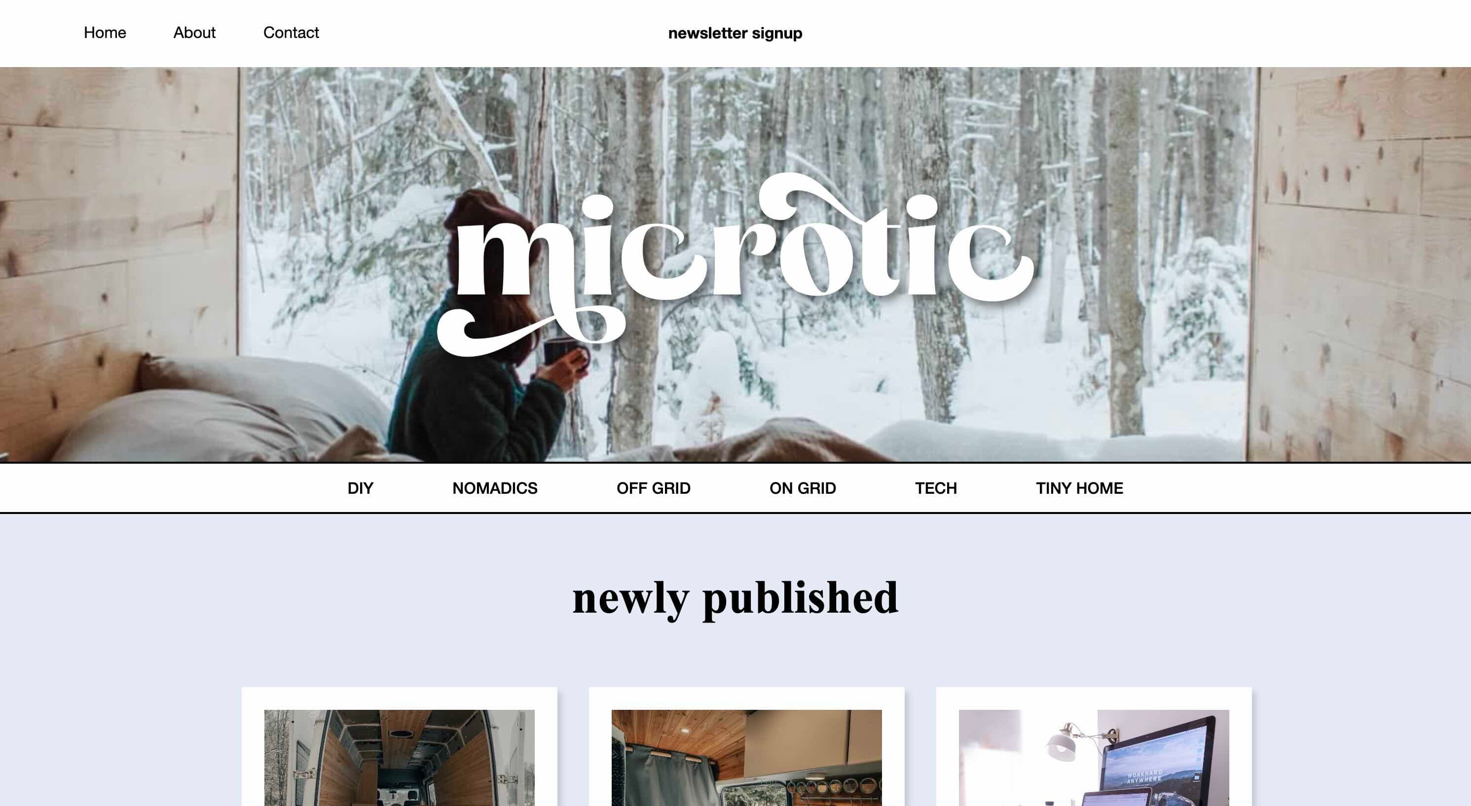 Blog. Built with HTML, CSS and personal CMS. Deployed with Netlify.